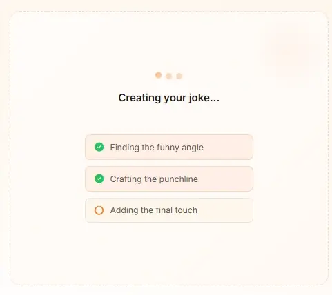 Le générateur de blagues de papa IA en train de préparer un jeu de mots
